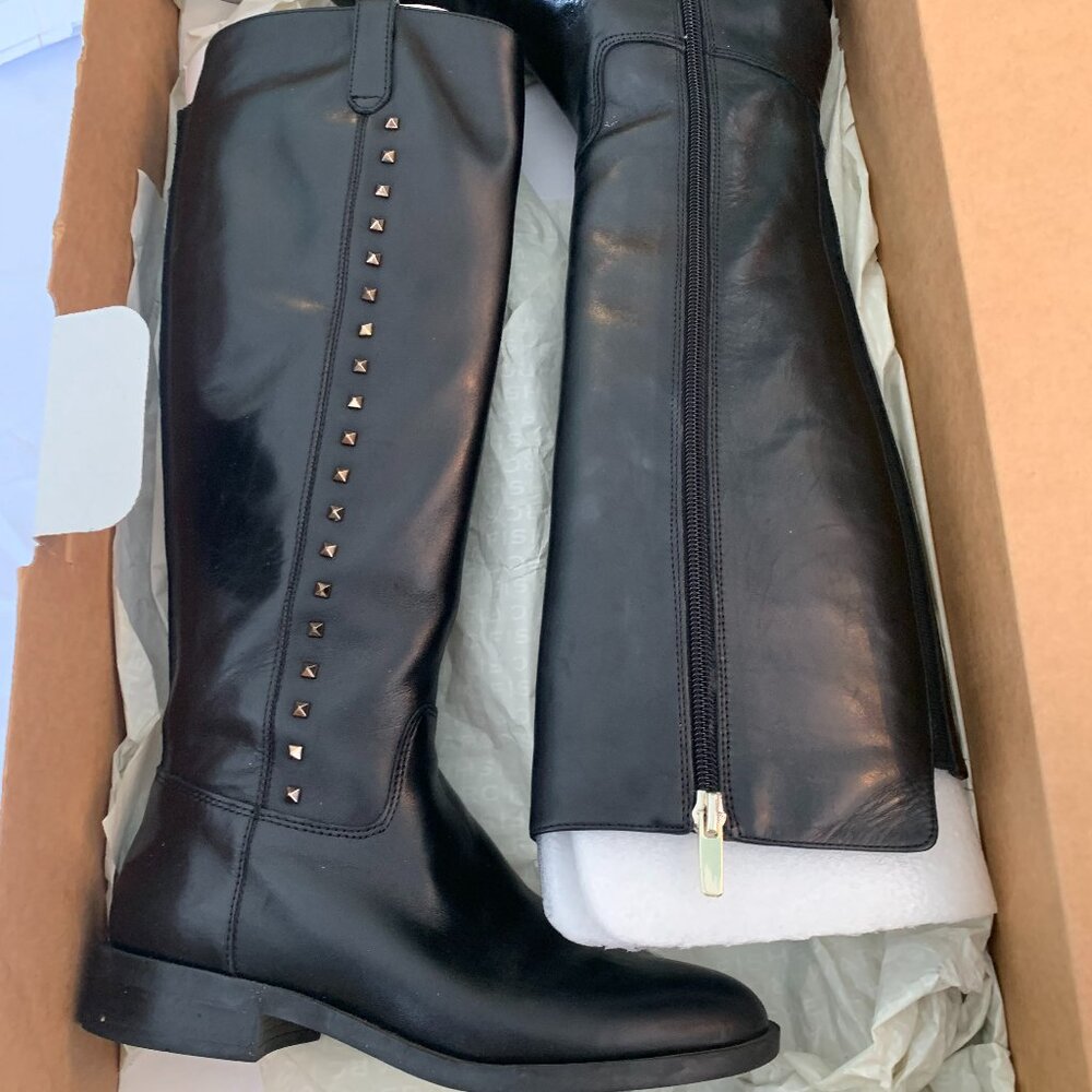 Marc Fisher Size 5 Black Leather Boots NEW